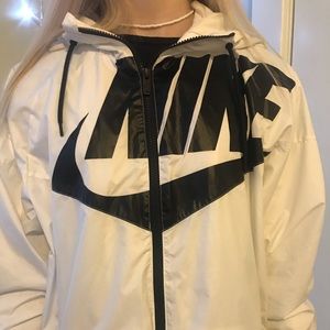 White Nike Windbreaker